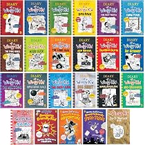 A Library of a Wimpy Kid 1-18 Books Boxed Set, Complete Full